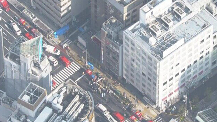 日本大阪大楼起火27人心肺功能停止