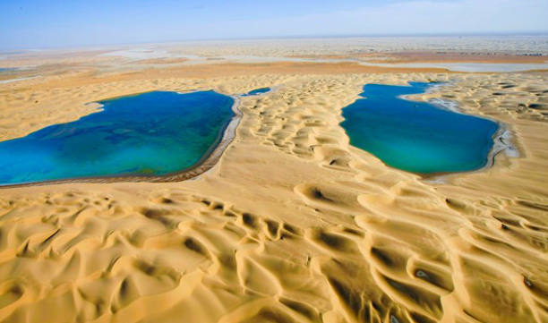 塔克拉玛干沙漠出现众多湖泊 也就意味着植被覆盖的增加